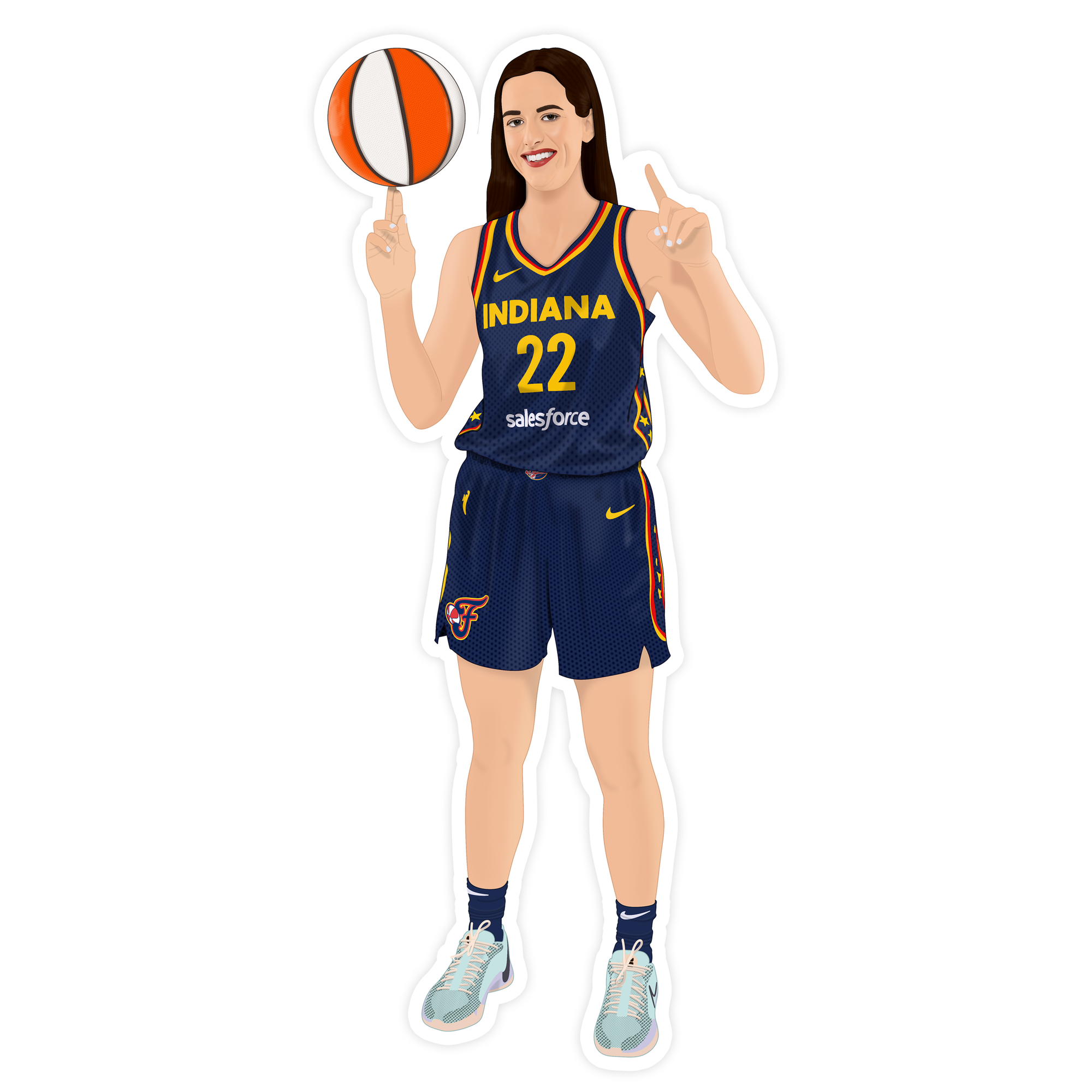 Caitlin Clark Indiana Fever WNBA Sticker