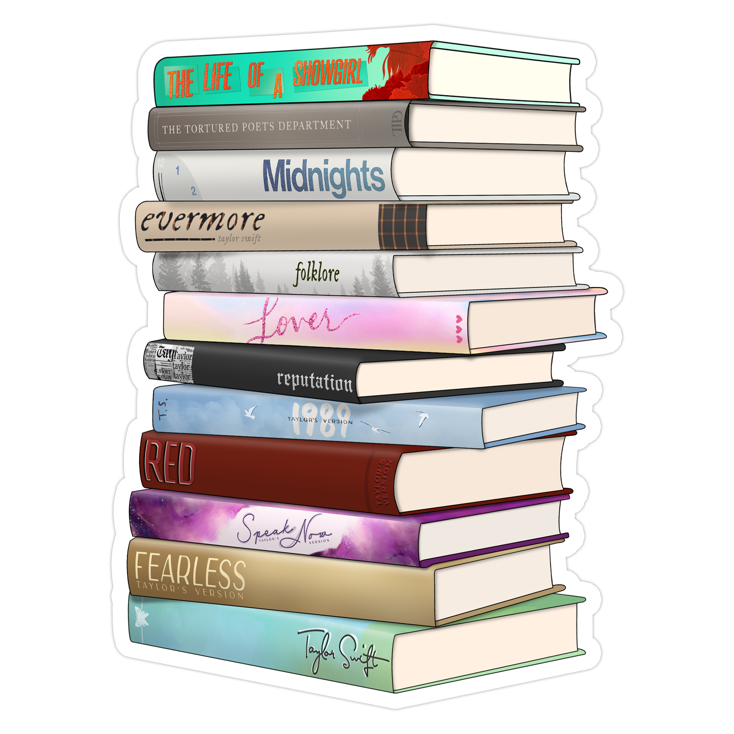 Albums as Books Sticker