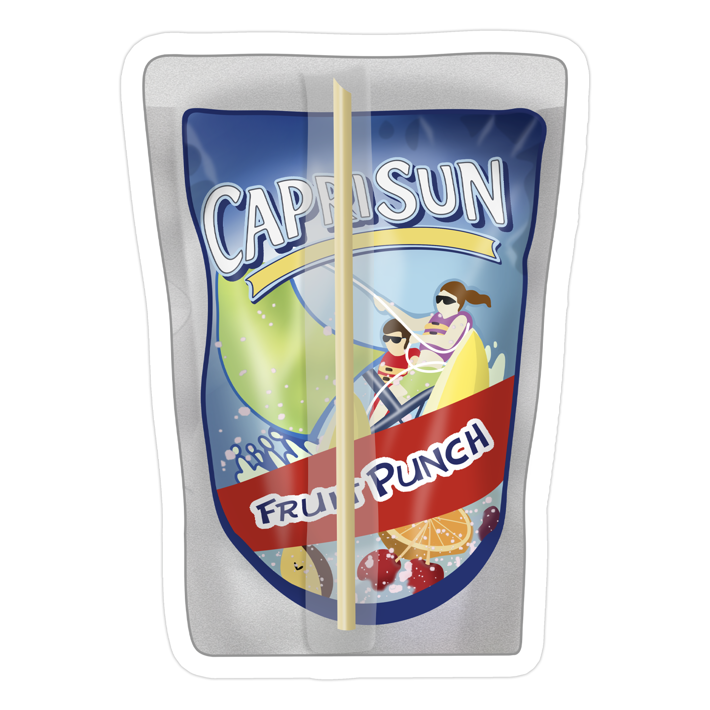 90's Nostalgia Capri Sun Sticker