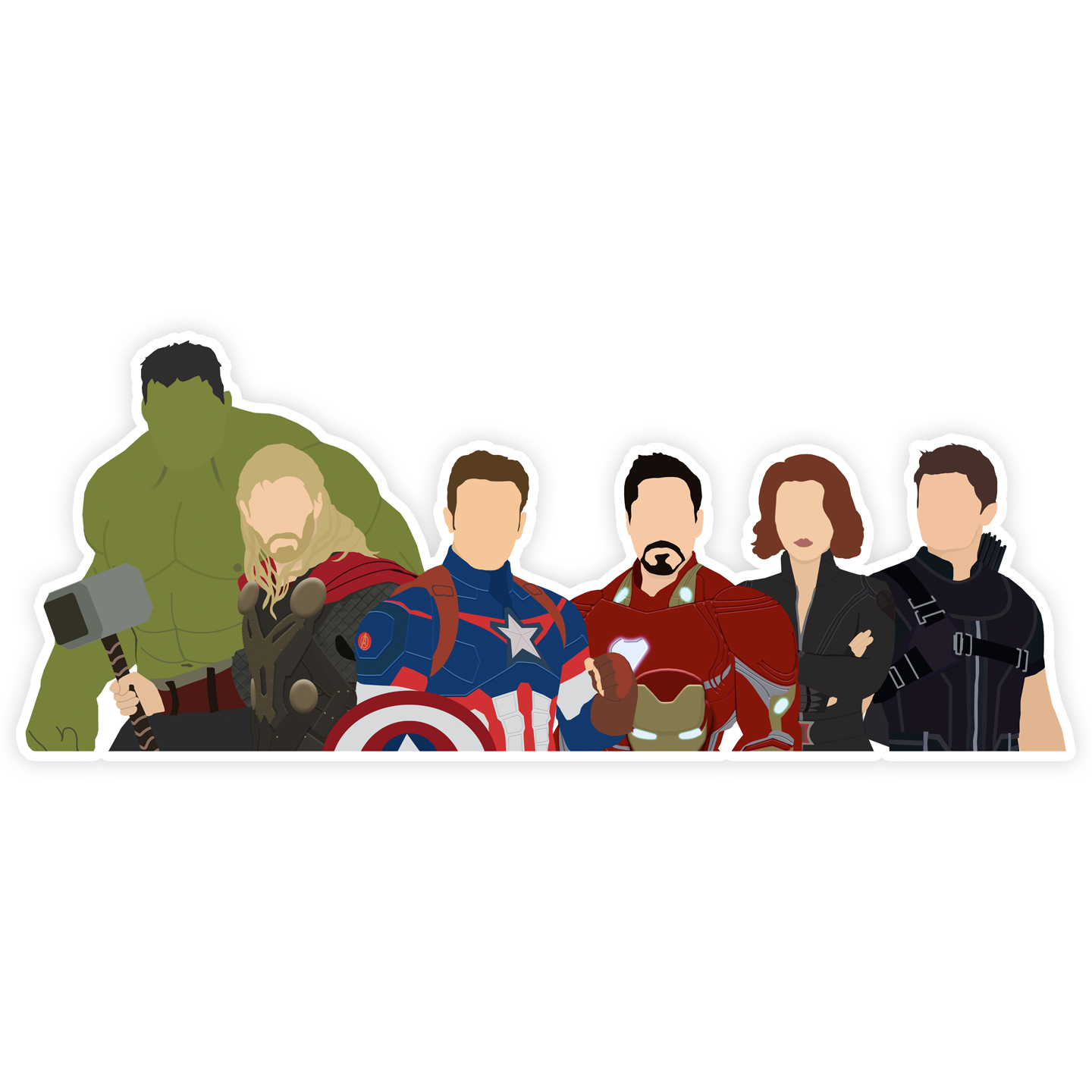 Original Avengers Sticker