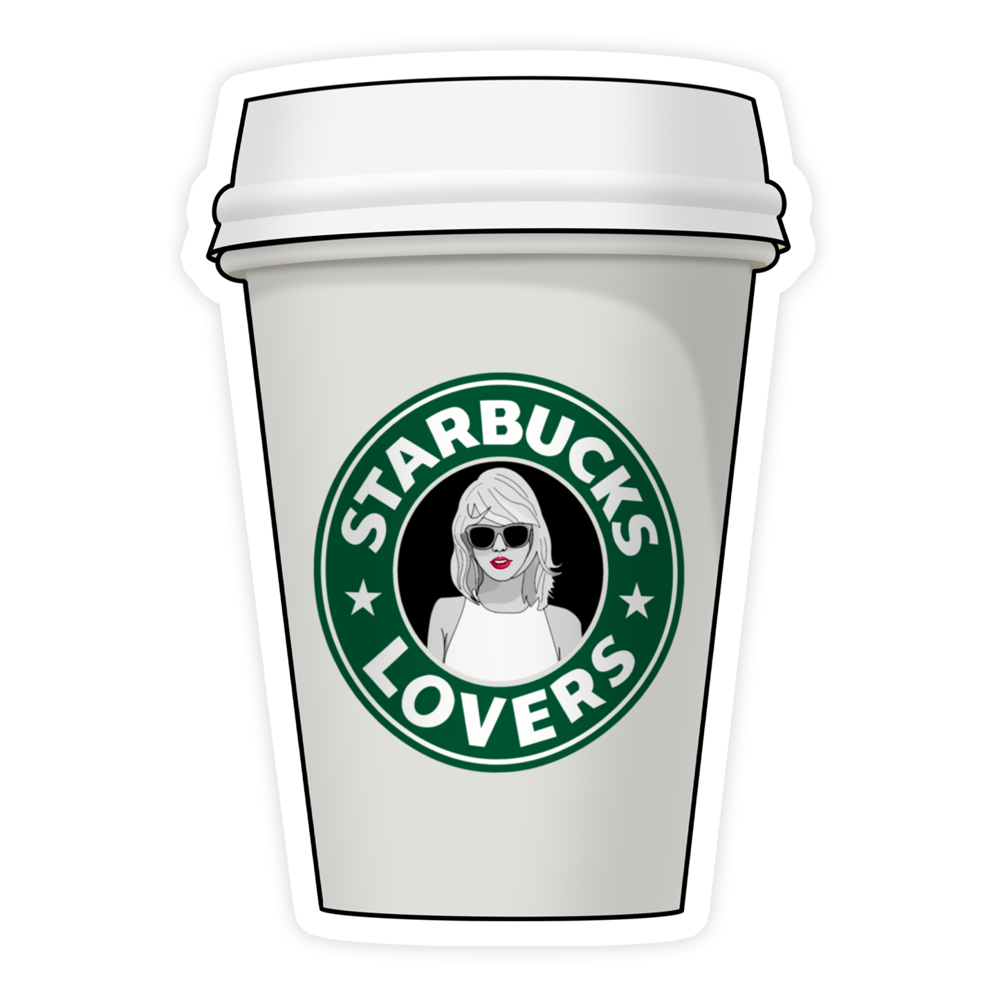 Wholesale Starbucks Sticker, Coffee Addict