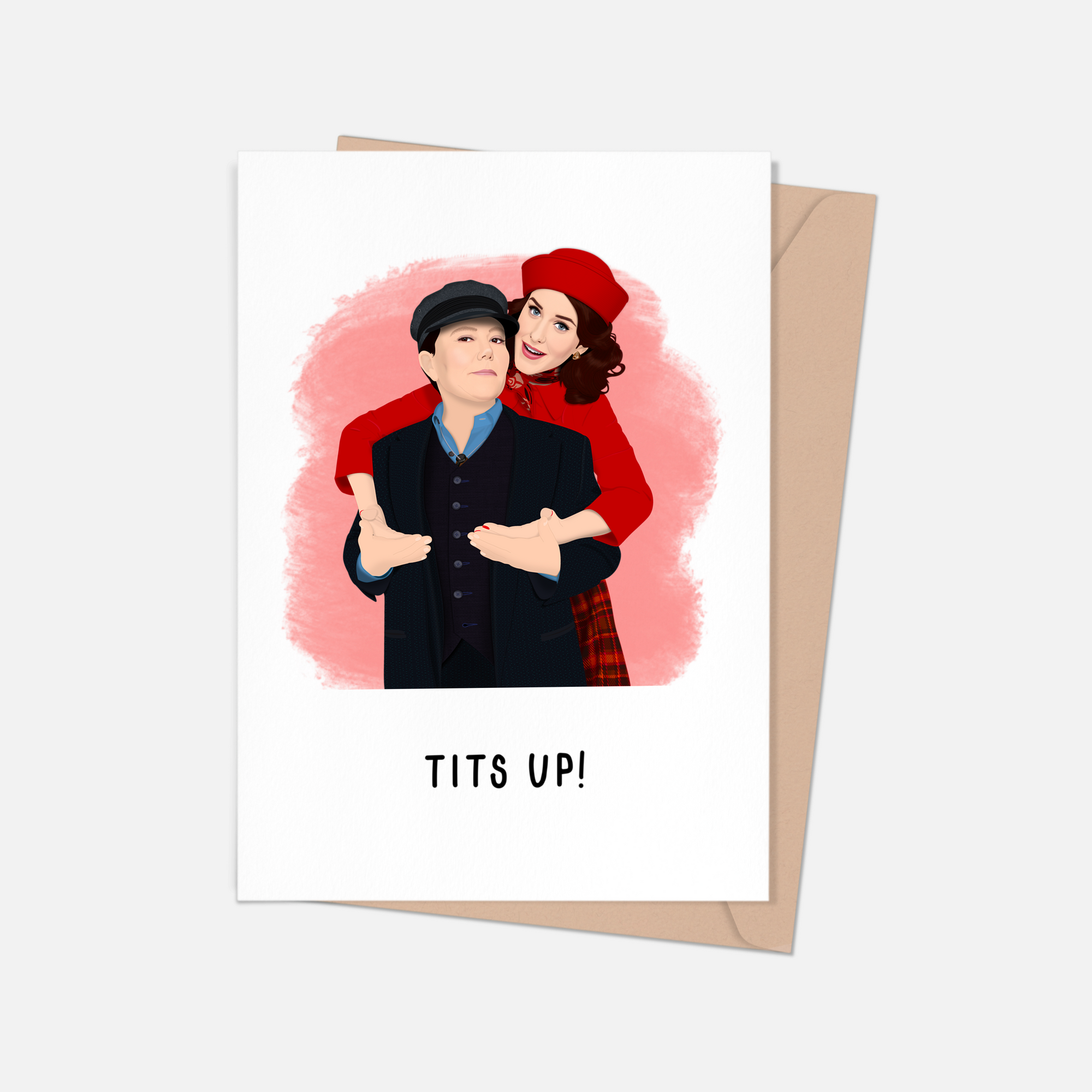 The Marvelous Mrs. Maisel and Susie Tits Up Greeting Card